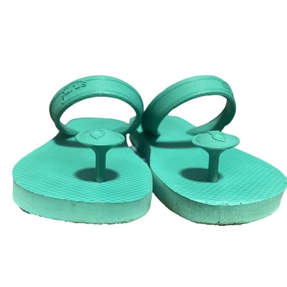 Gurus Indian Inspired Toe Post YOGA Sandals In Green Women Size 5 - Picture 4 of 9